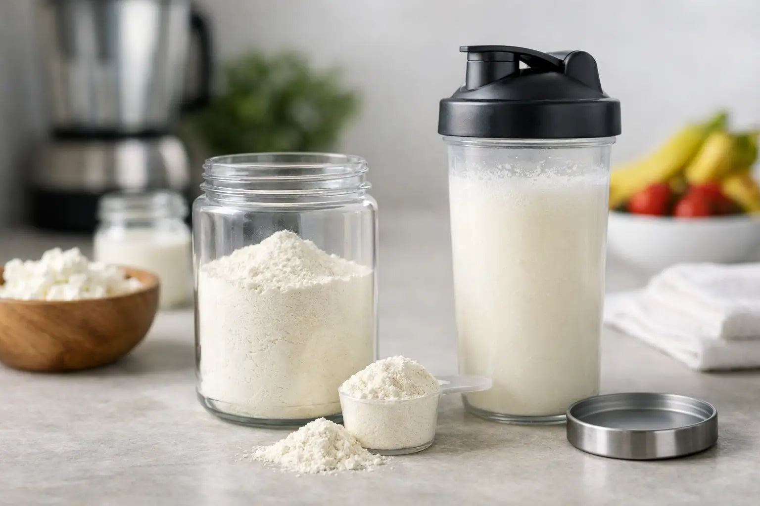 Geschmacksneutrales Proteinpulver im Alltag