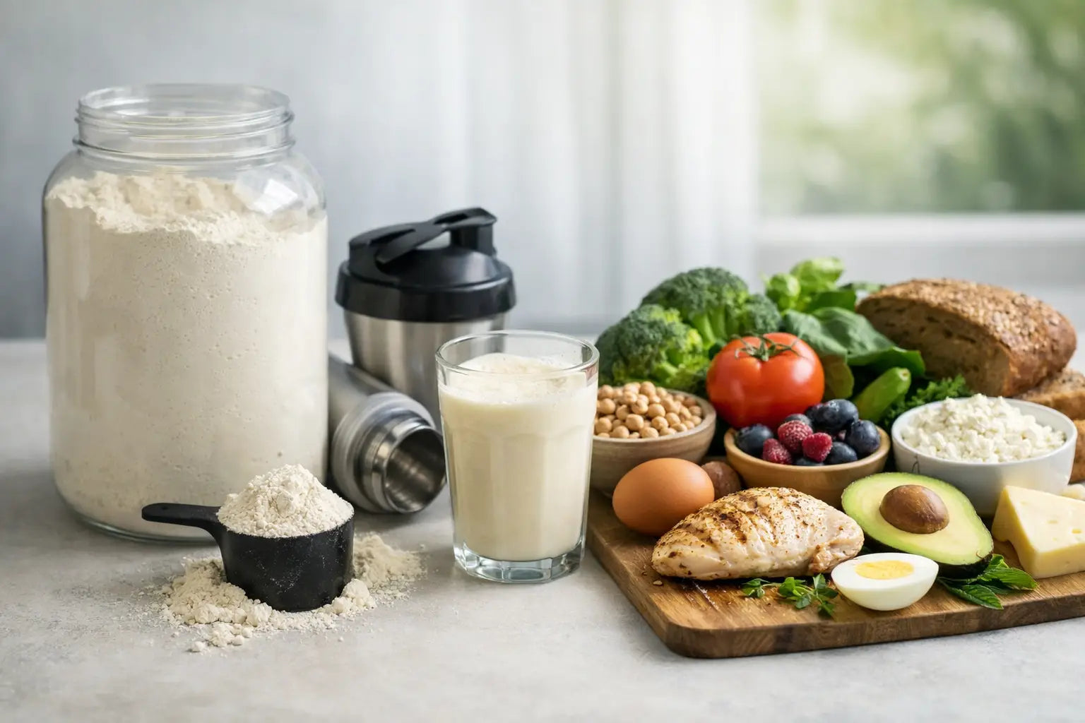Proteinpulver oder vollwertige Lebensmittel?