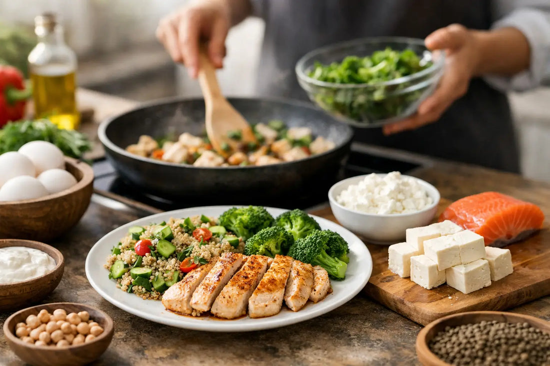 Proteinreich kochen ohne Zusatzstoffe im Alltag